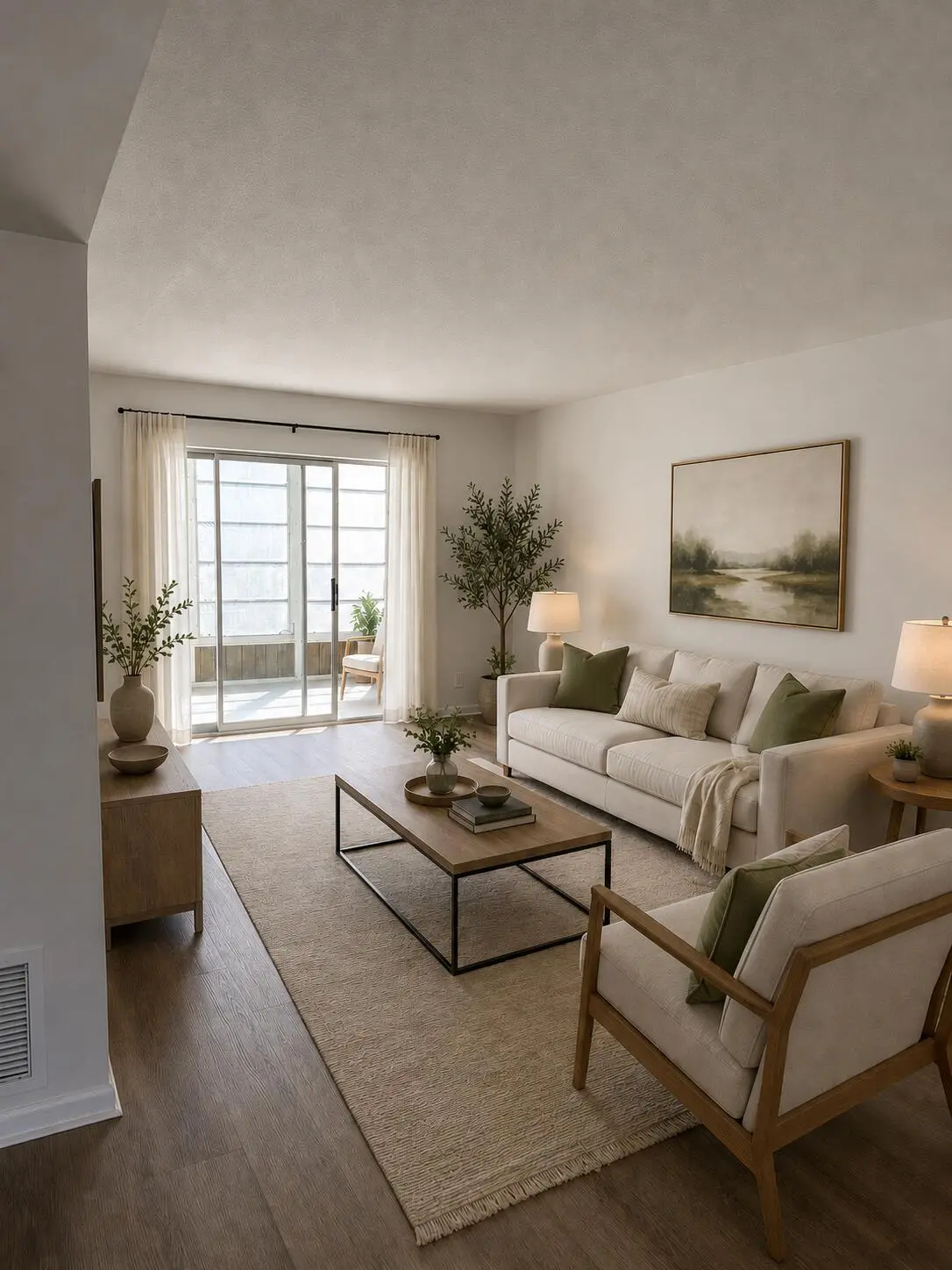 Living room - virtual at 130 NE 26th Avenue 2030, Boynton Beach