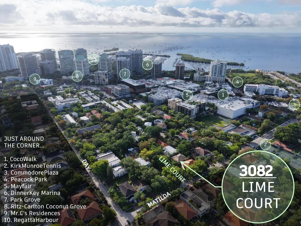 2-3082limeaerial at 3082 Lime Court, Coconut Grove