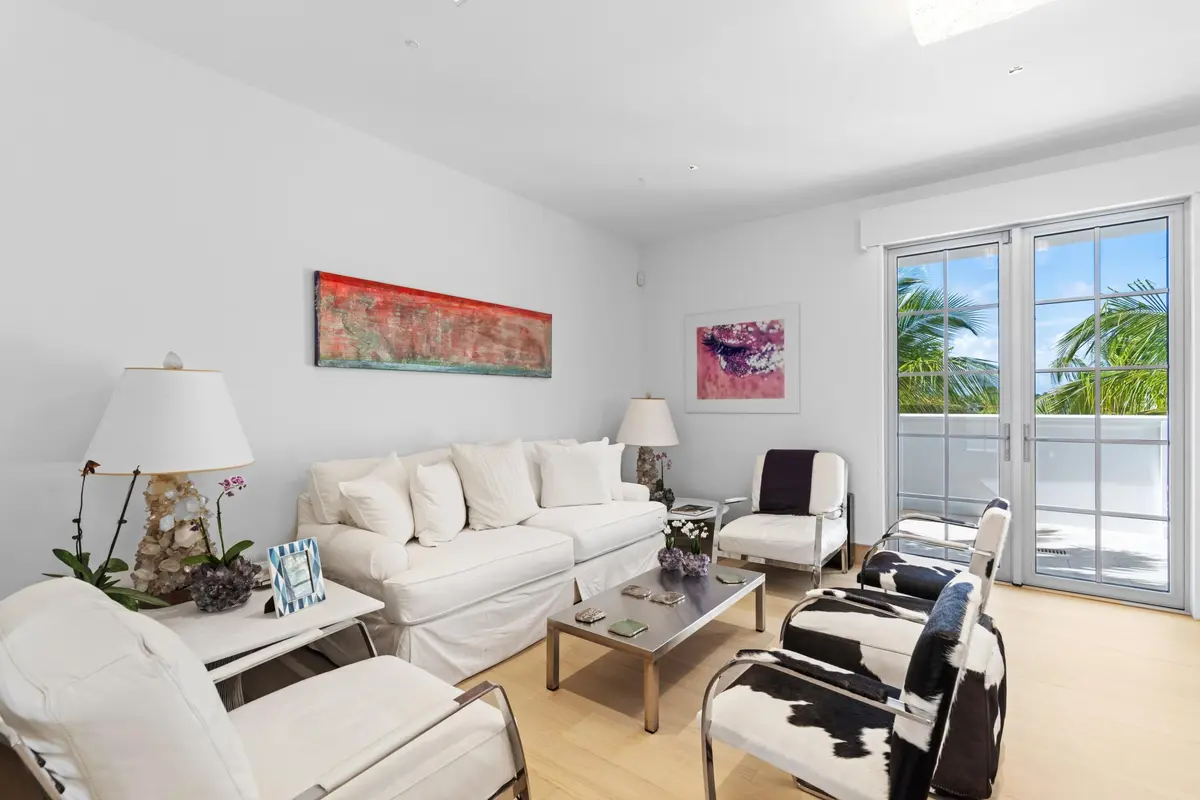 Sitting Area Living Room at 247 Worth Avenue Penthouse, Palm Beach