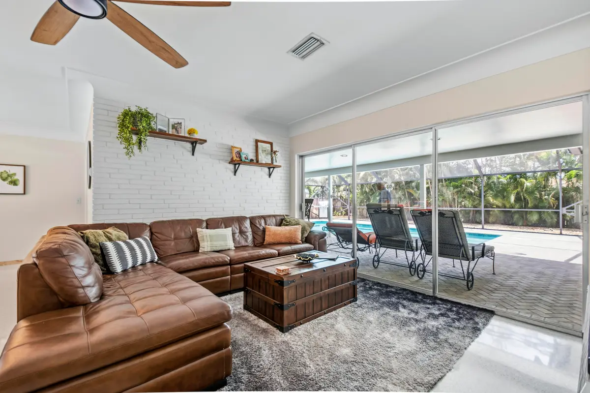 Living Room With Sliders at 1348 SW 4th Street, Boca Raton