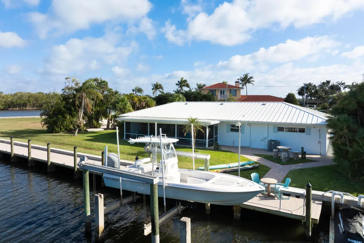 Exterior Back at 8585 SE Palm Street, Hobe Sound