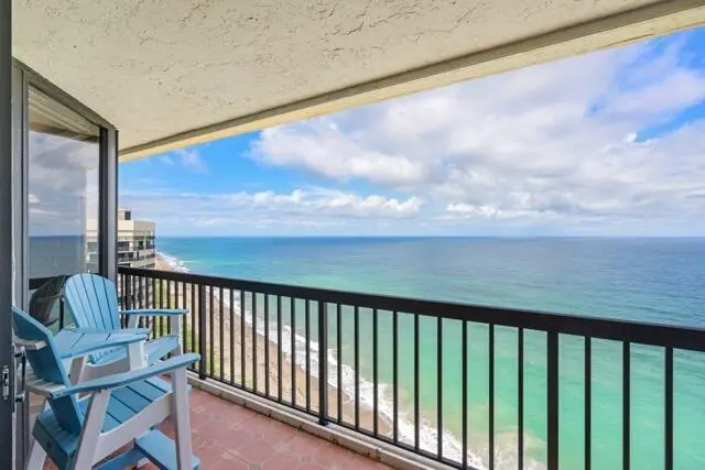 Balcony NE View at 9550 S Ocean Drive 4, Jensen Beach