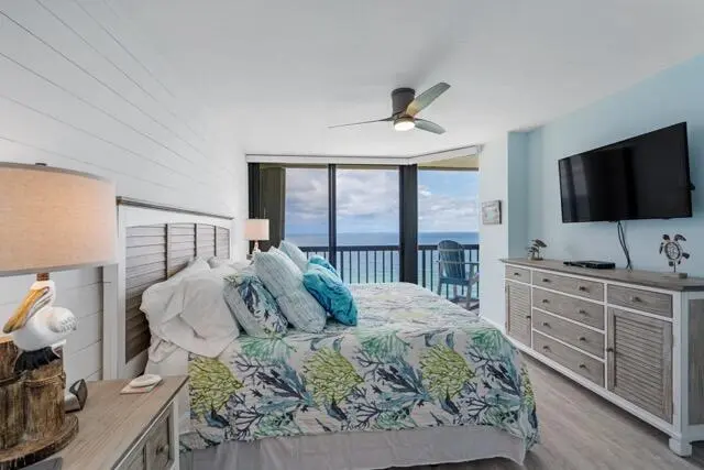 Ocean view from Primary Bedroom at 9550 S Ocean Drive 4, Jensen Beach