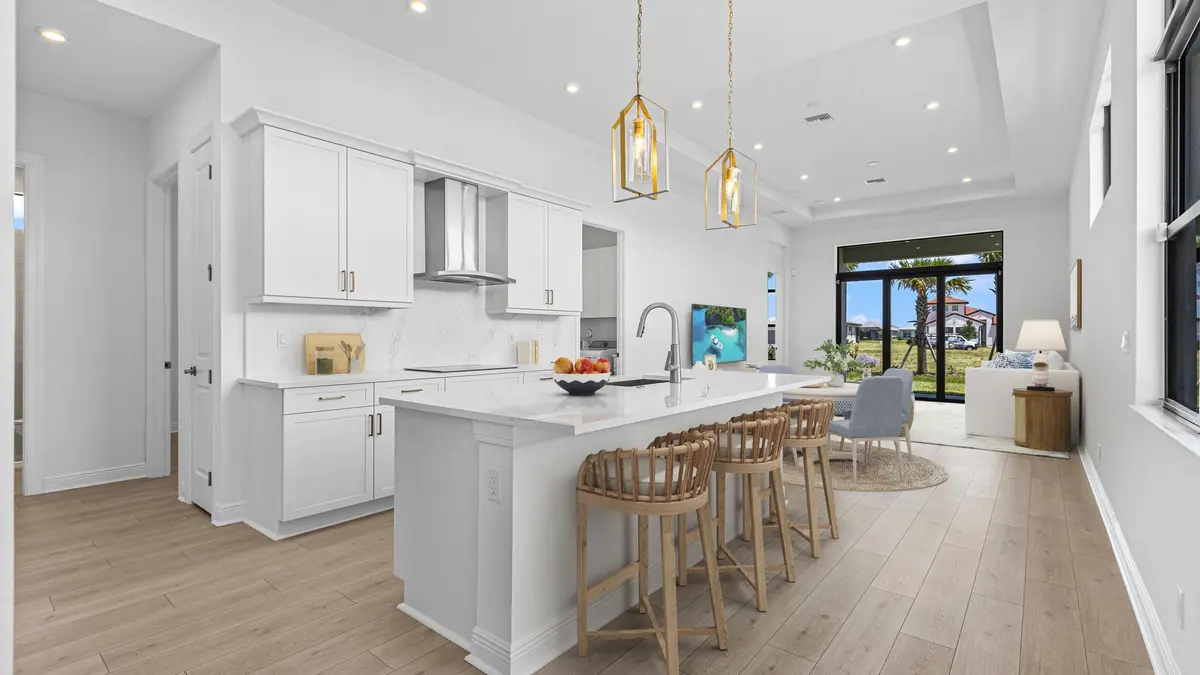 Kitchen staged at 8065 SW Andrea Way, Port St. Lucie