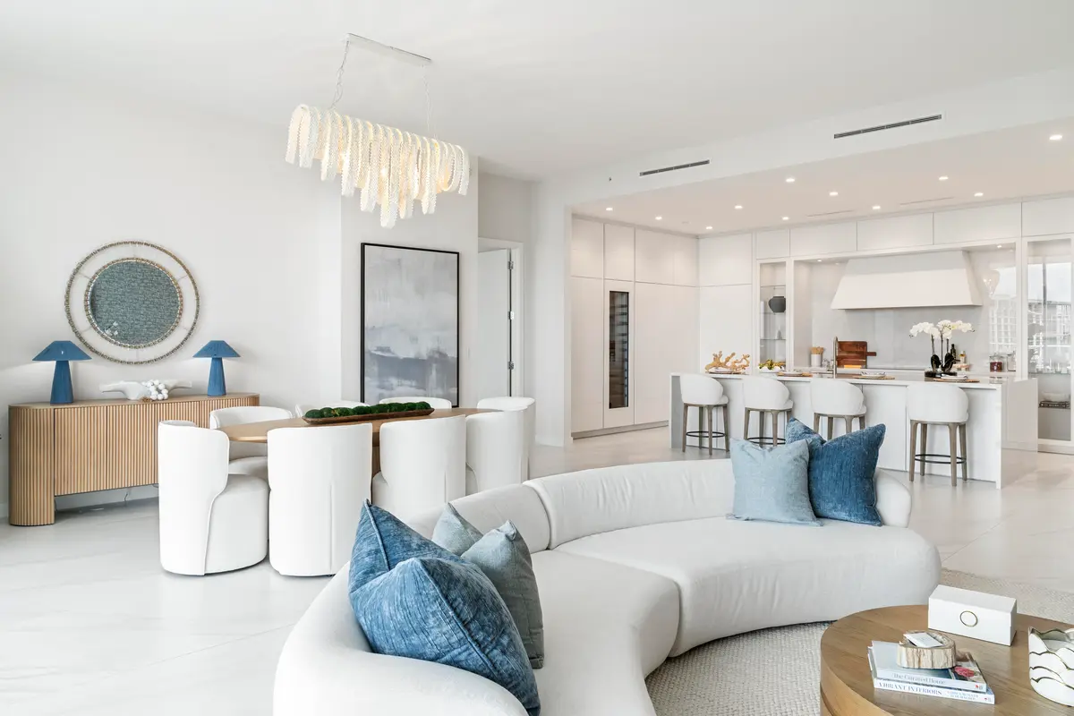 Dining to Kitchen at 220 SE Mizner Boulevard Ph922, Boca Raton