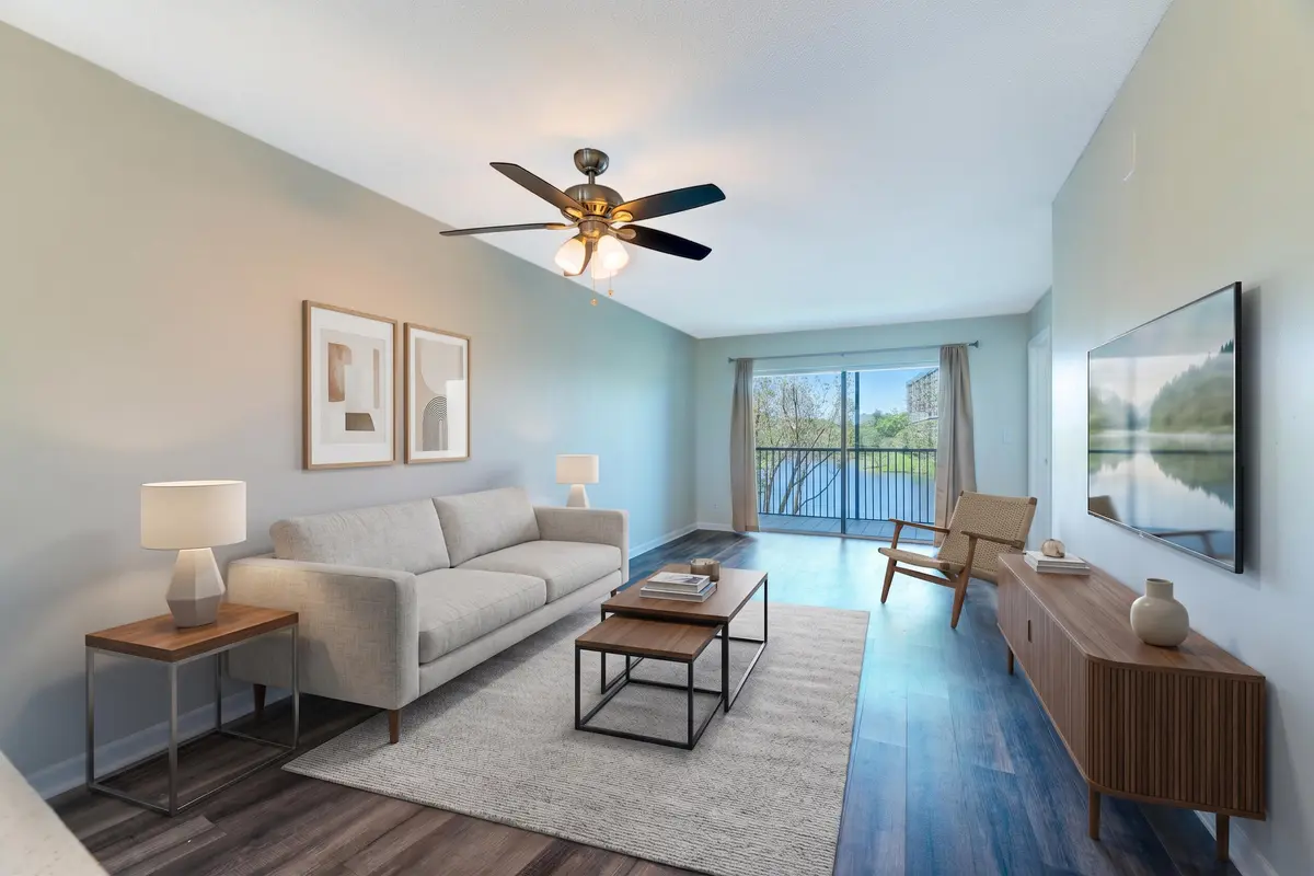Staged Living Area at 2226 N Cypress Bend Drive 308, Pompano Beach