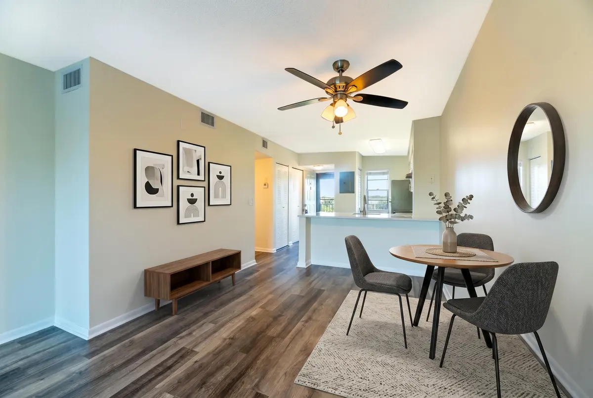 Staged Dining Area at 2226 N Cypress Bend Drive 308, Pompano Beach