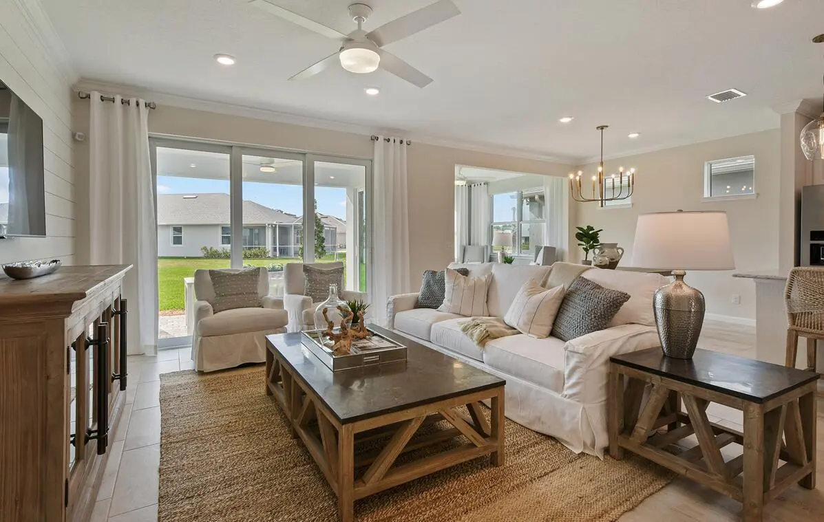 Prosperity Gathering Room with Sunroom at 13591 SW Vermillion Circle Prosperity 795, Port St. Lucie