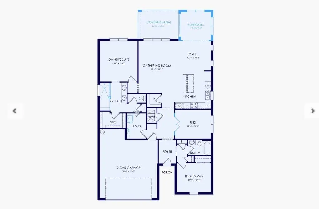 795 Floorplan at 13591 SW Vermillion Circle Prosperity 795, Port St. Lucie