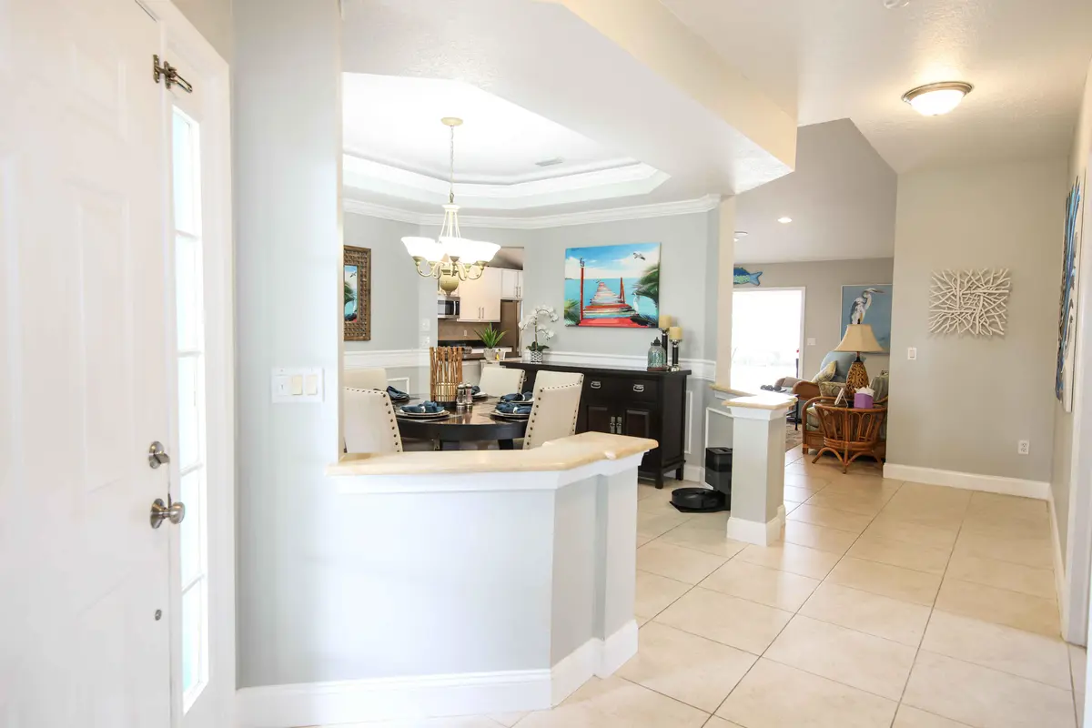 View from Foyer thru DR at 618 SW Barbuda Bay, Port St. Lucie