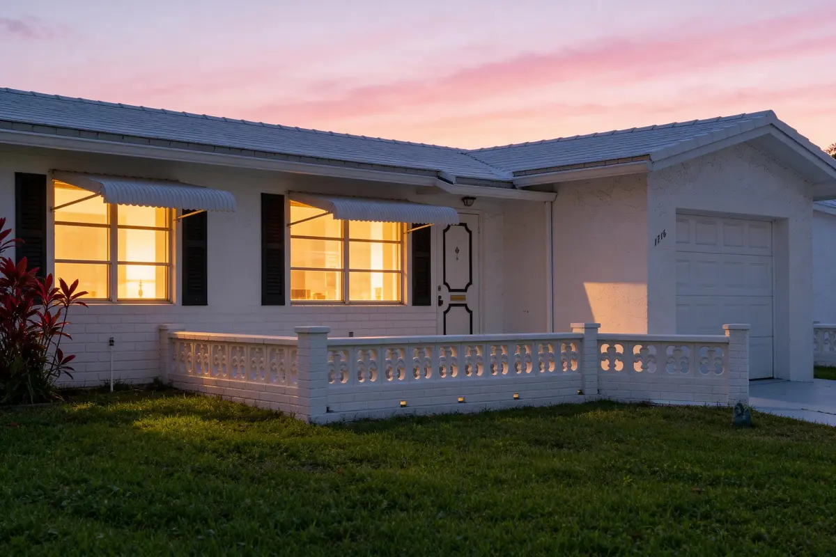 Twilight at 1714 SW 19th Drive, Boynton Beach