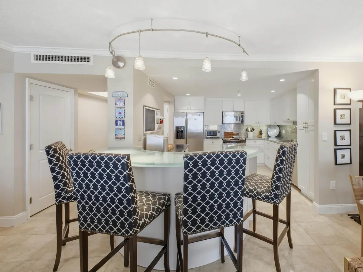 Breakfast Bar Kitchen at 3009 S Ocean Boulevard 205, Highland Beach