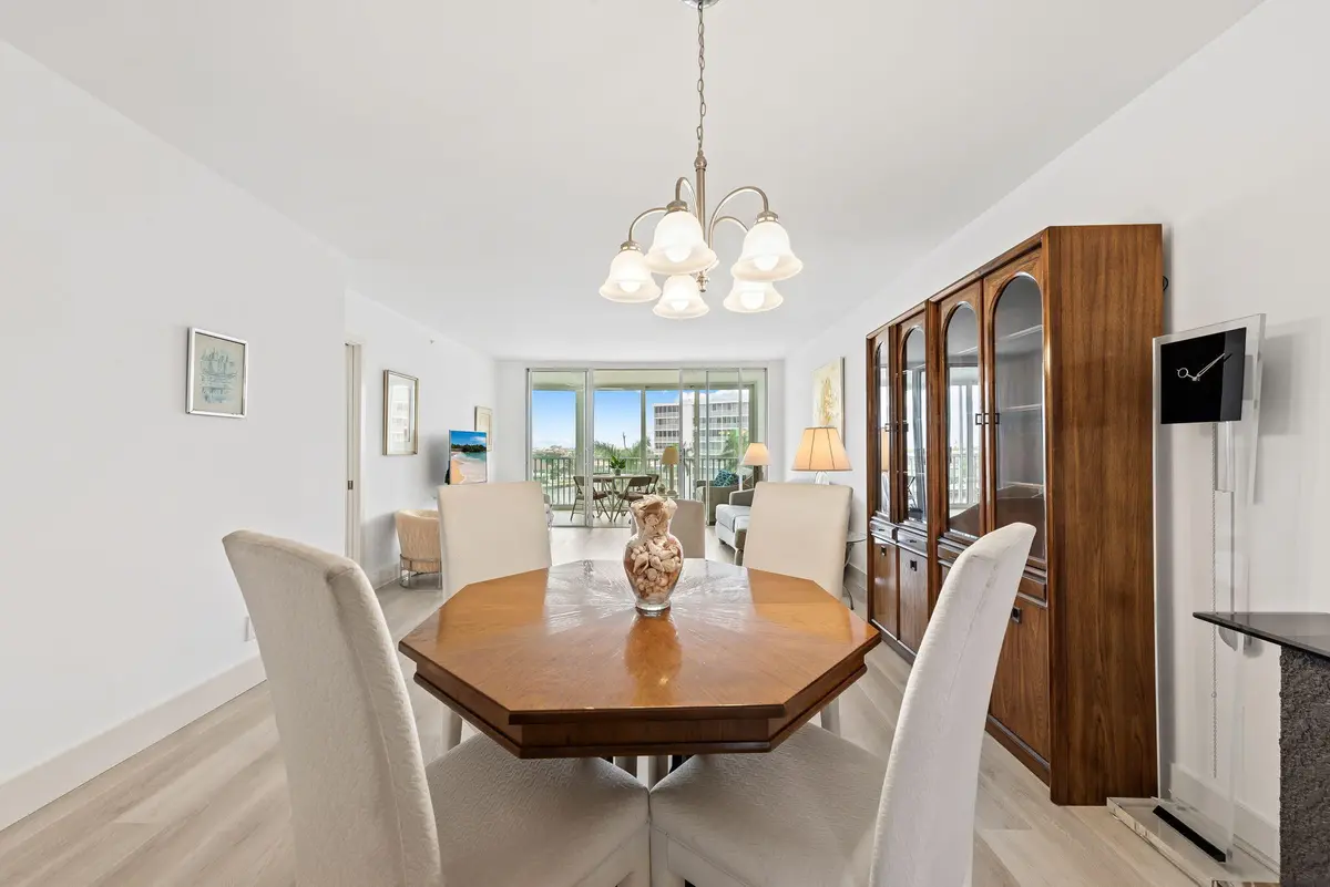 dining room at 3300 S Ocean Boulevard 723-c, Highland Beach