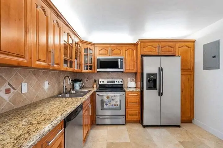 Kitchen at 3546 S Ocean Boulevard 923, South Palm Beach