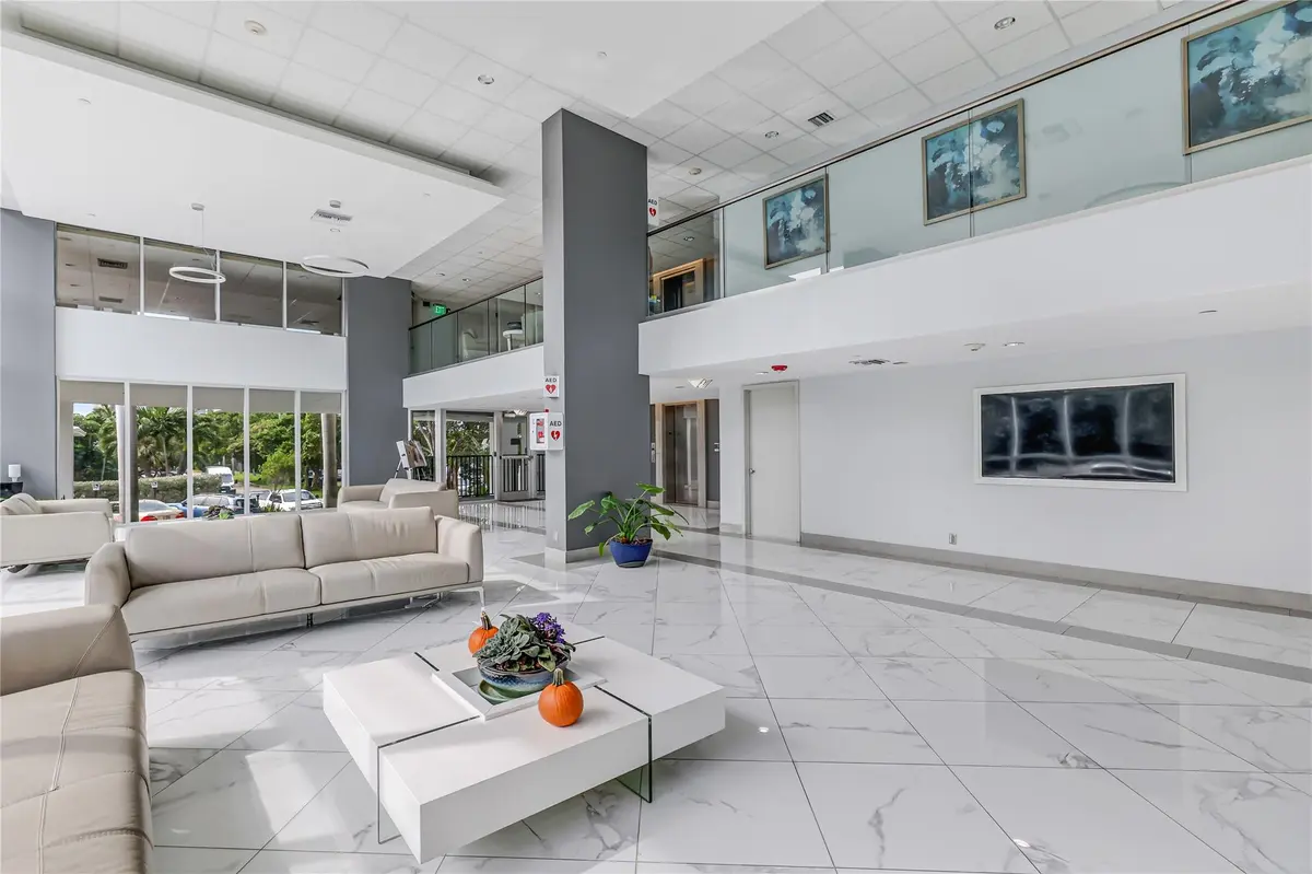24 hour secured lobby at 525 N Ocean Boulevard 1916, Pompano Beach