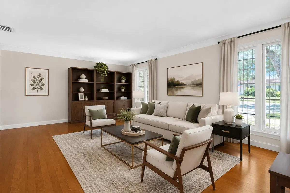 Formal Living Virtual Staging at 2141 NE 67th Street, Fort Lauderdale