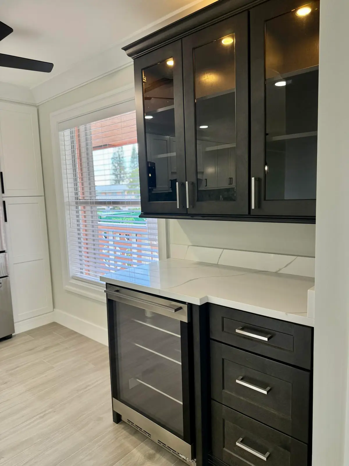 CUSTOM COFFEE BAR AND WINE FRIDGE at 1740 NW 19th Terrace Apt 201, Delray Beach