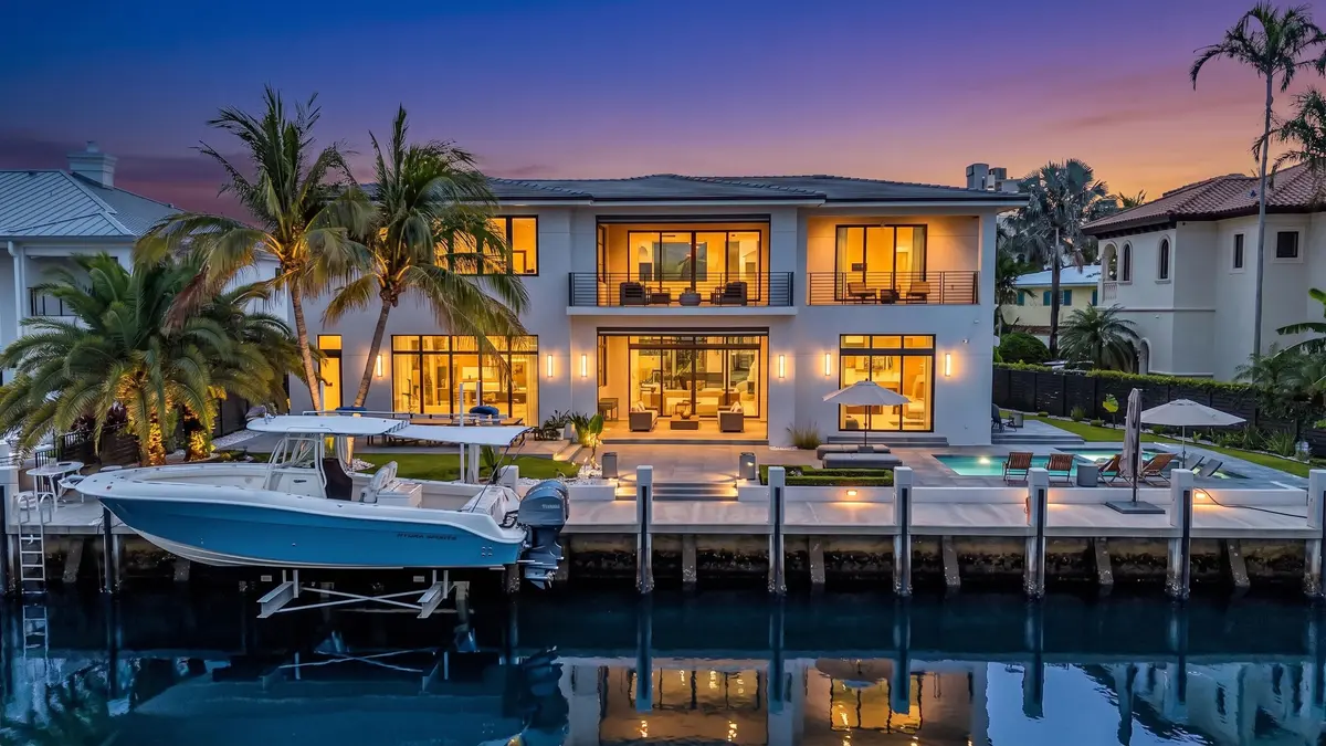 drone-4-Twilight at 3711 NE 30th Avenue, Lighthouse Point