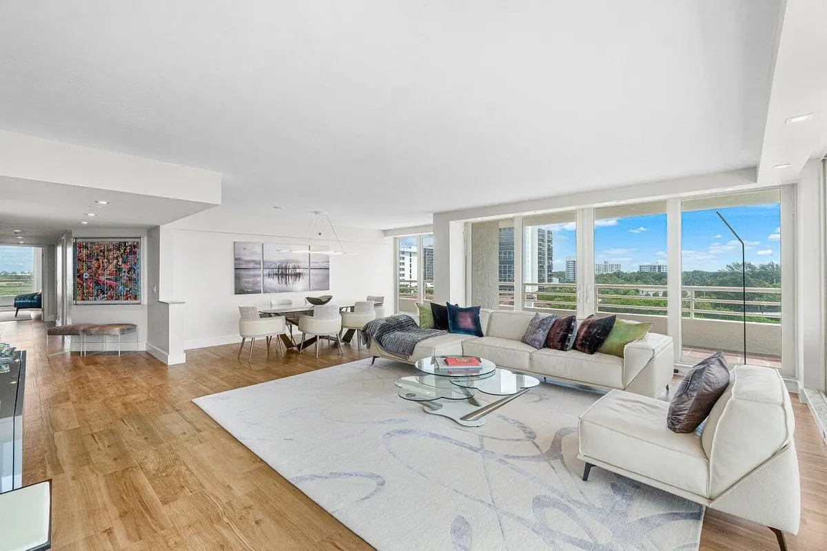 LIVING ROOM & DINING ROOM at 4201 N Ocean Boulevard 601, Boca Raton