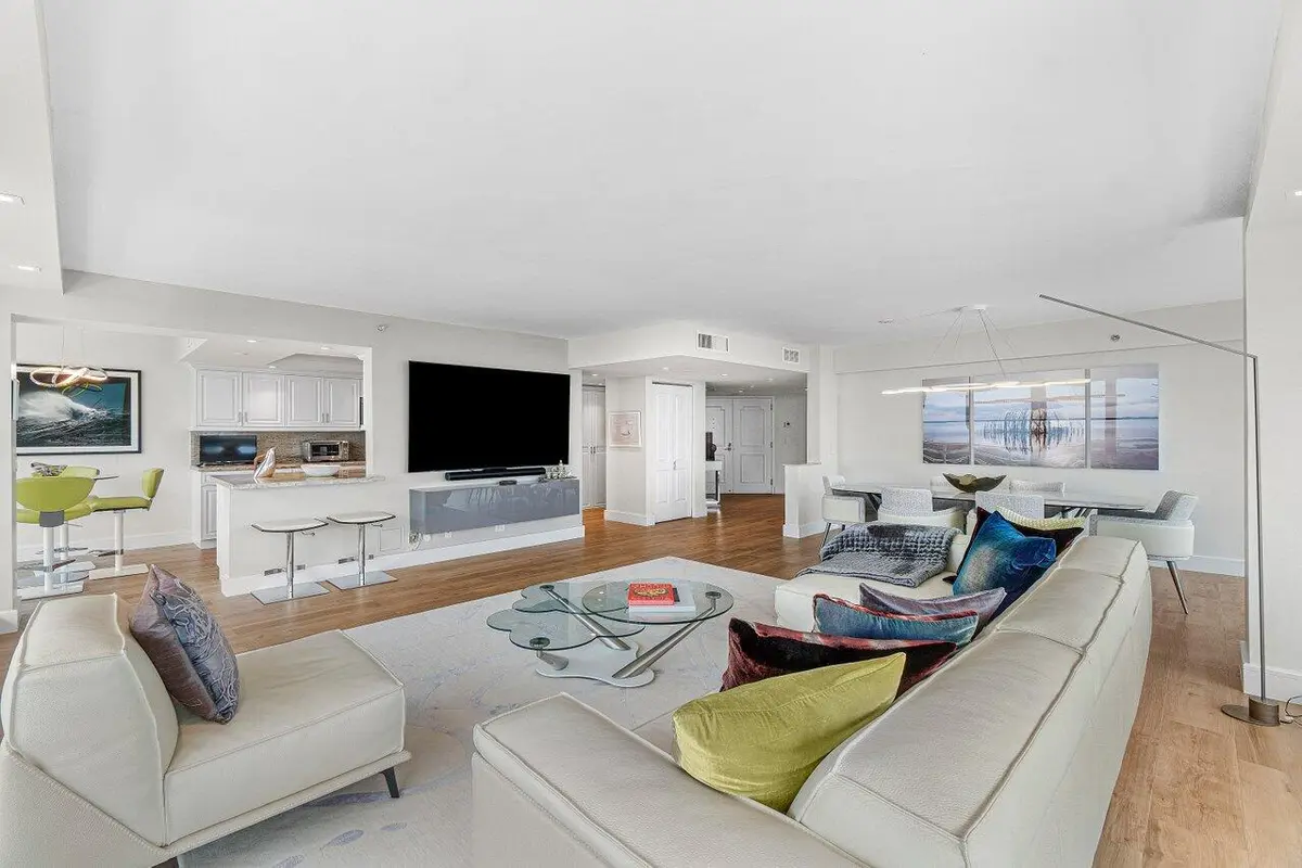 LIVING ROOM at 4201 N Ocean Boulevard 601, Boca Raton