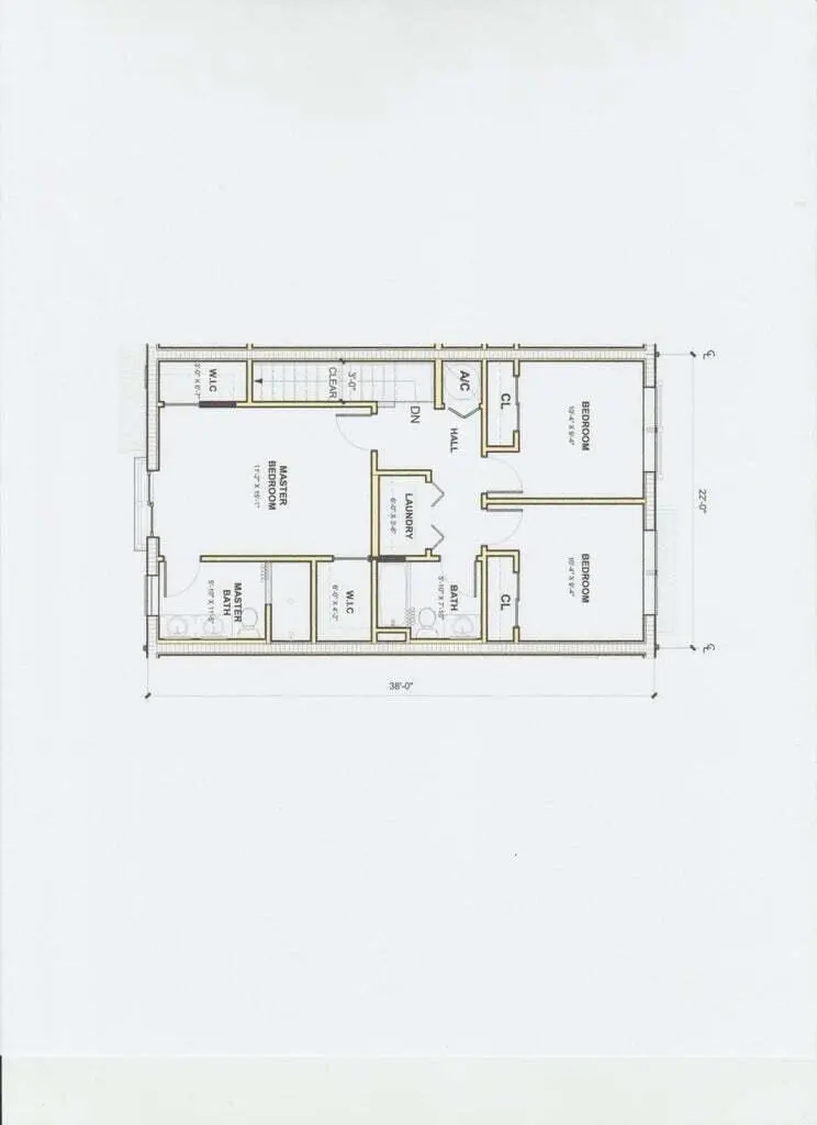 2nd floor layout at 132 W 11th Street, Riviera Beach