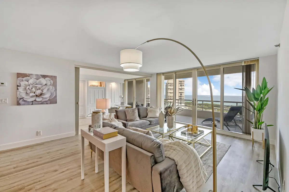 Living Room at 4101 N Ocean Boulevard Unit 1008, Boca Raton
