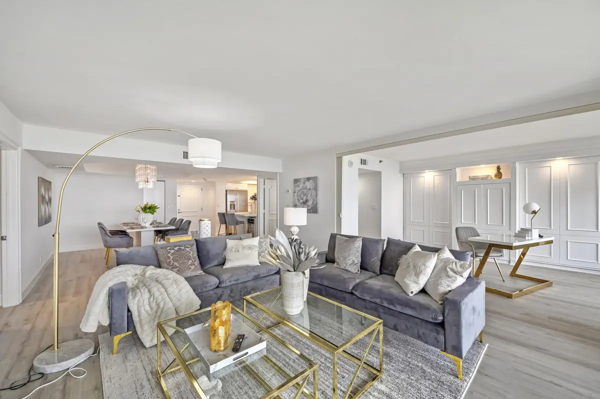 Living Room at 4101 N Ocean Boulevard Unit 1008, Boca Raton