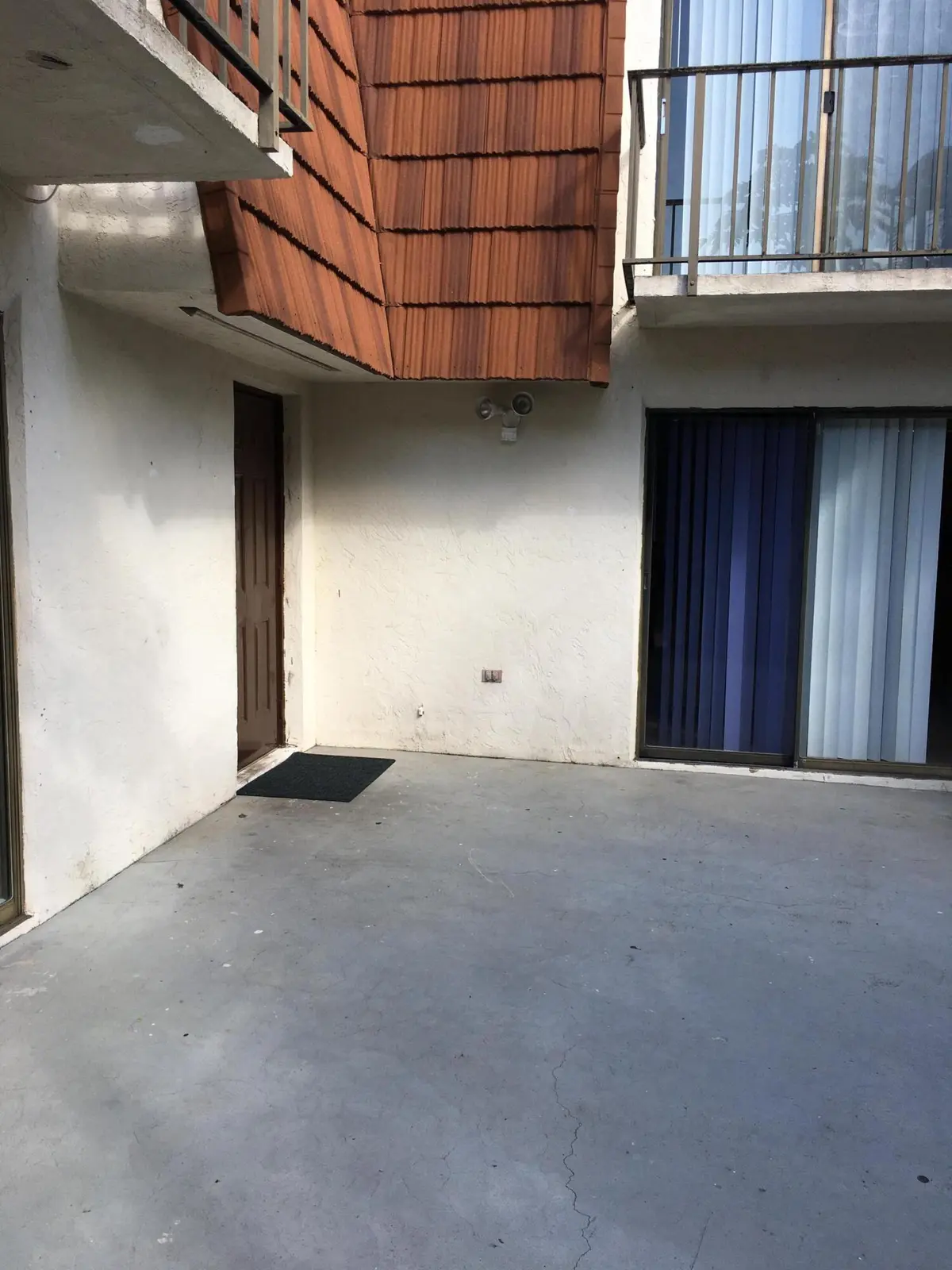 Patio enclosed Entrance at 2233 White Pine Circle D, Greenacres