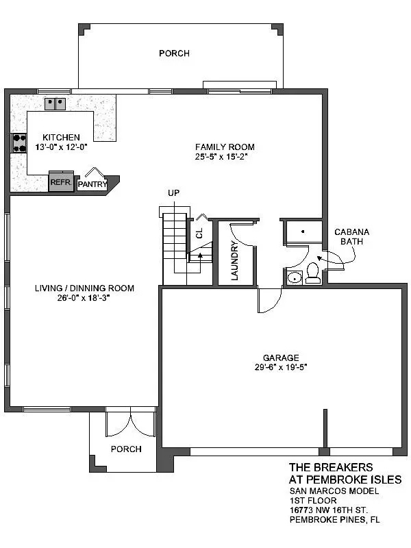 San Marcos 1st Floor 3 at 16773 NW 16th Street, Pembroke Pines