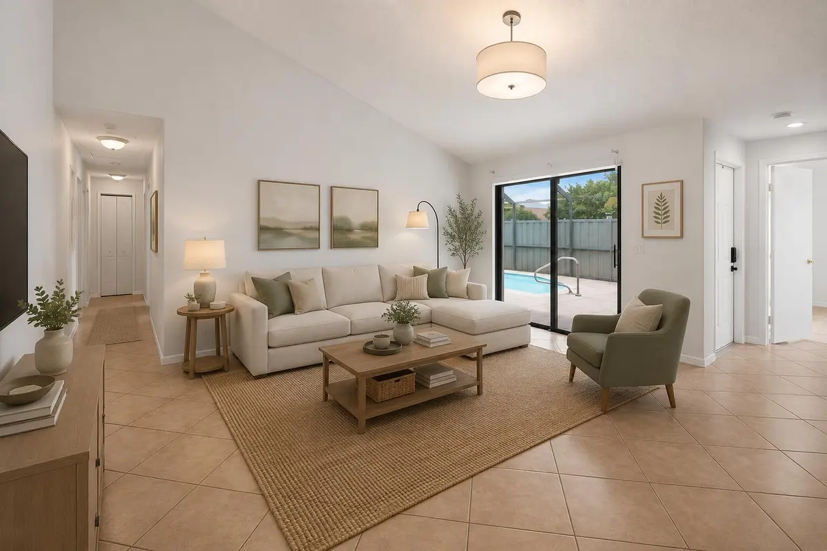 Living Room at 9879 Boca Gardens Trail A, Boca Raton