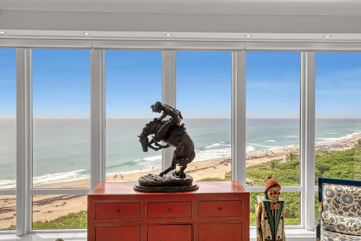 Living Room at 3920 N Ocean Drive 9b, Singer Island