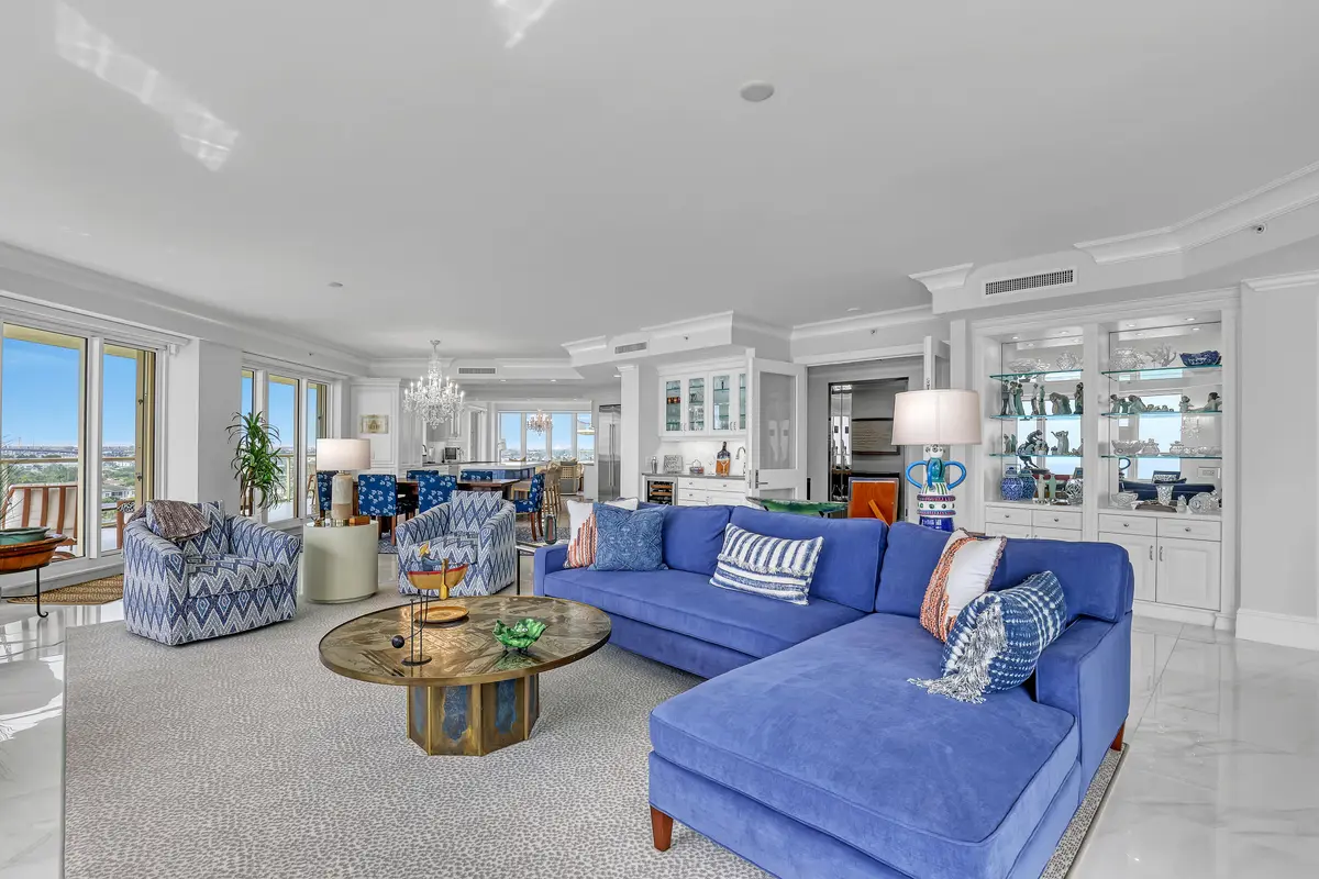 Living Room at 3920 N Ocean Drive 9b, Singer Island