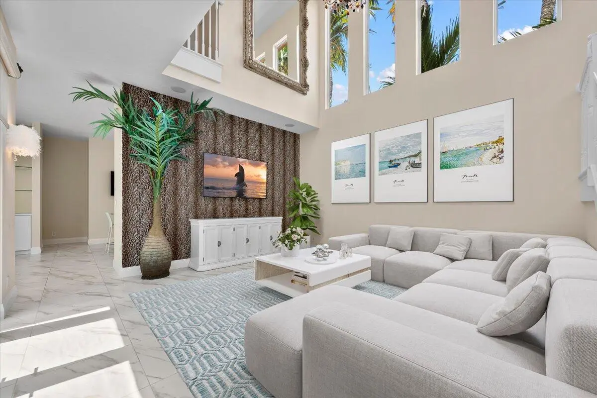Grand Separate Living Room at 208 Glacier Street, Palm Beach Gardens