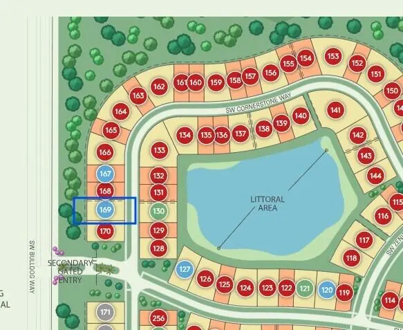 169 Map at 4425 SW Cornerstone Way Ashby 169, Stuart