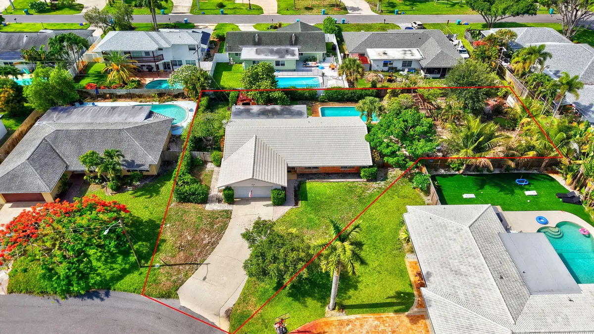 Aerial at 1370 SW 27th Place, Boynton Beach