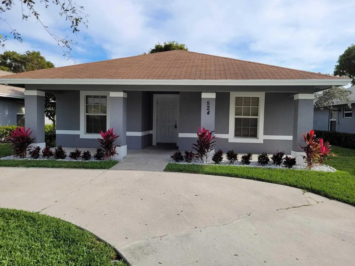 524 FRONT VIEW TRIM at 524 Southridge Road, Delray Beach