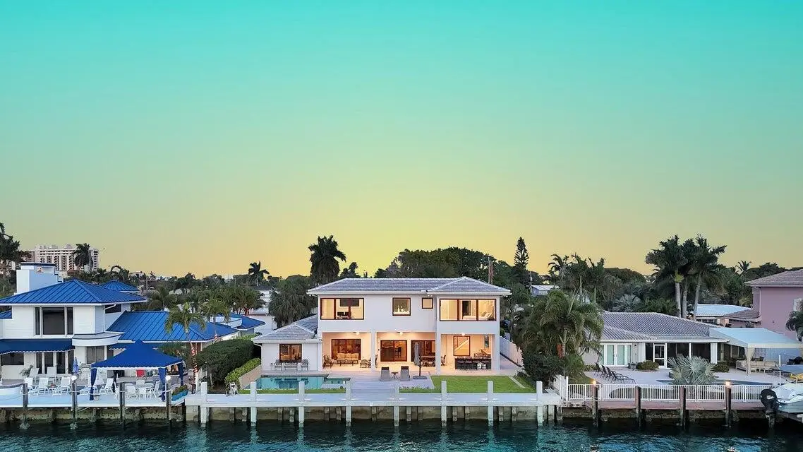 Back of Home at 4555 W Tradewinds Avenue, Lauderdale-By-The-Sea