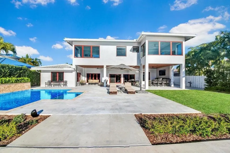 Back of Home at 4555 W Tradewinds Avenue, Lauderdale-By-The-Sea