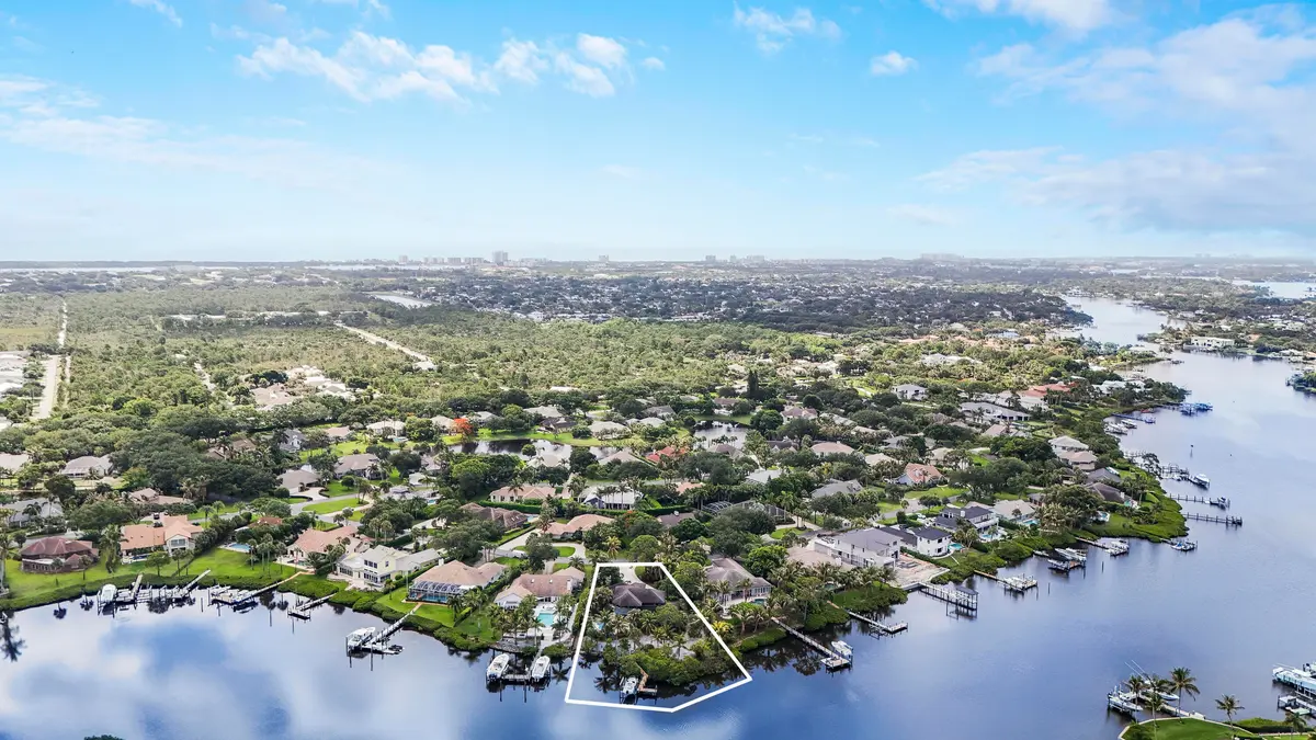 Aerial at 18791 SE River Ridge Road, Jupiter