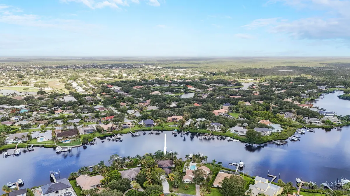 Aerial at 18791 SE River Ridge Road, Jupiter