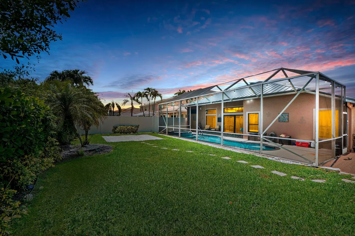 Back Twilight at 12328 Saint Simon Drive, Boca Raton