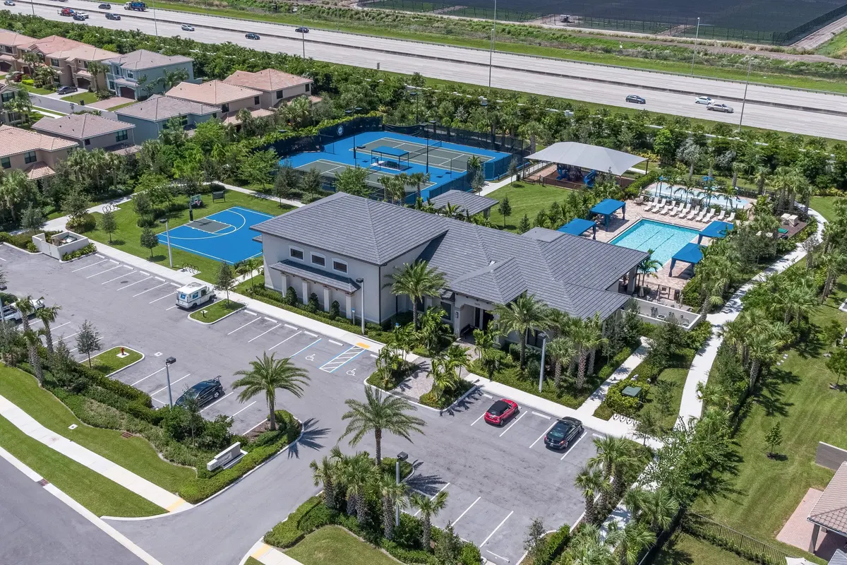 aerial of clubhouse at 14018 Gold Tigereye Trail, Delray Beach