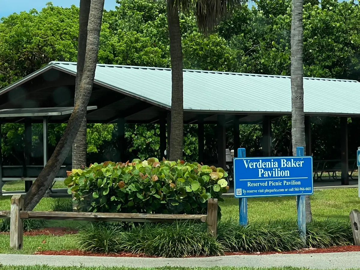 Pavillion across st at Ocean Reef Park at 1260 Manor Drive, Riviera Beach