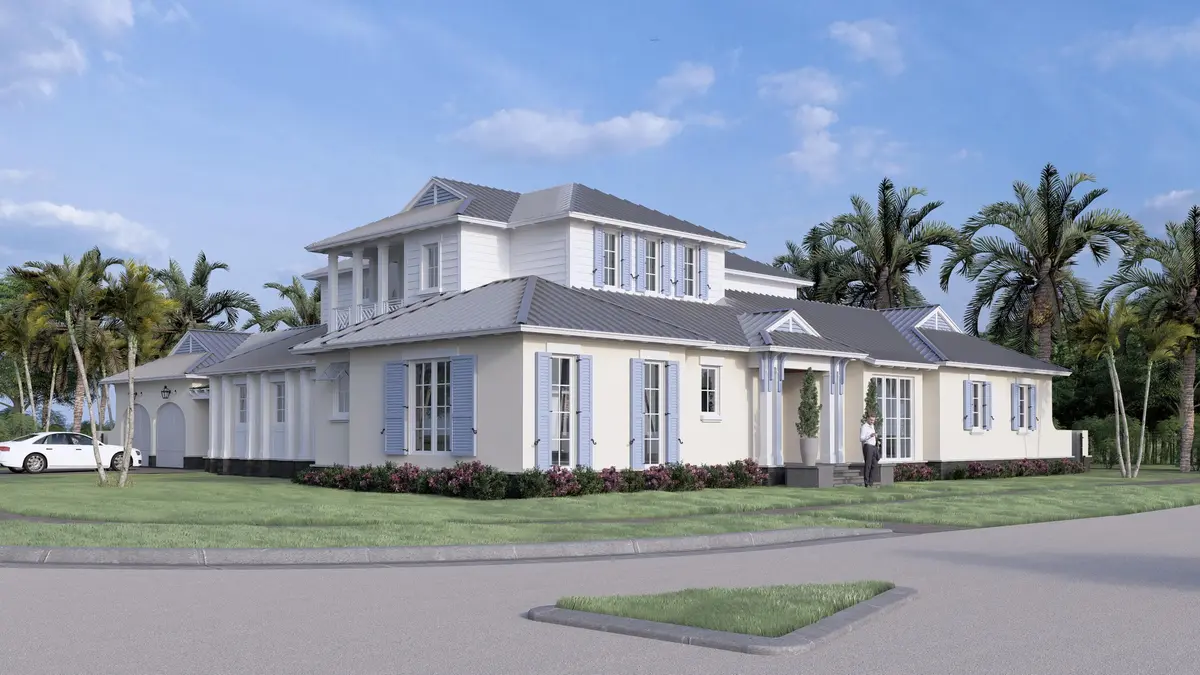 Exterior rendering at 514 NE 3rd Avenue, Delray Beach