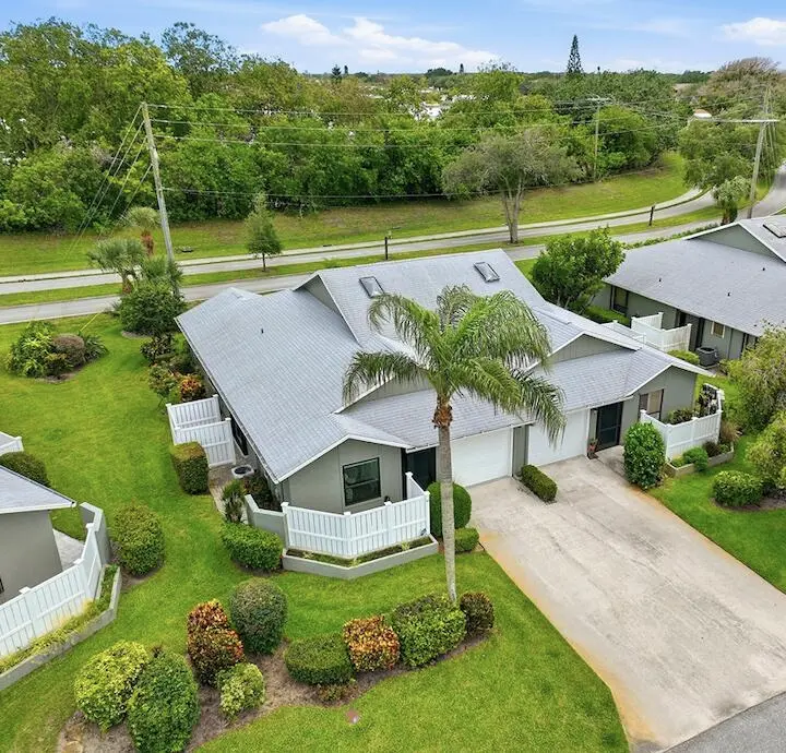 Front Aerial view at 6786 SE Yorktown Drive, Hobe Sound