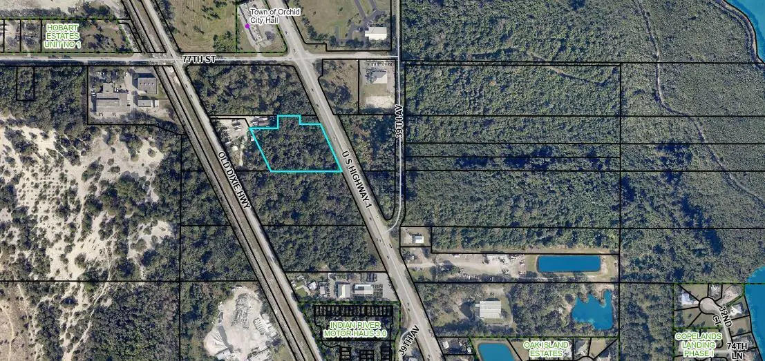 Aerial at 7585 Us-1, Vero Beach