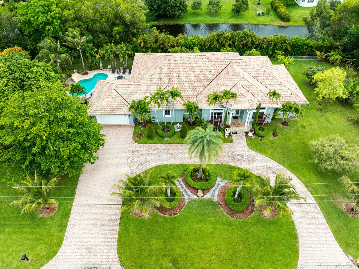 Aerial - Front of property at 16541 SW 62nd Street, Southwest Ranches