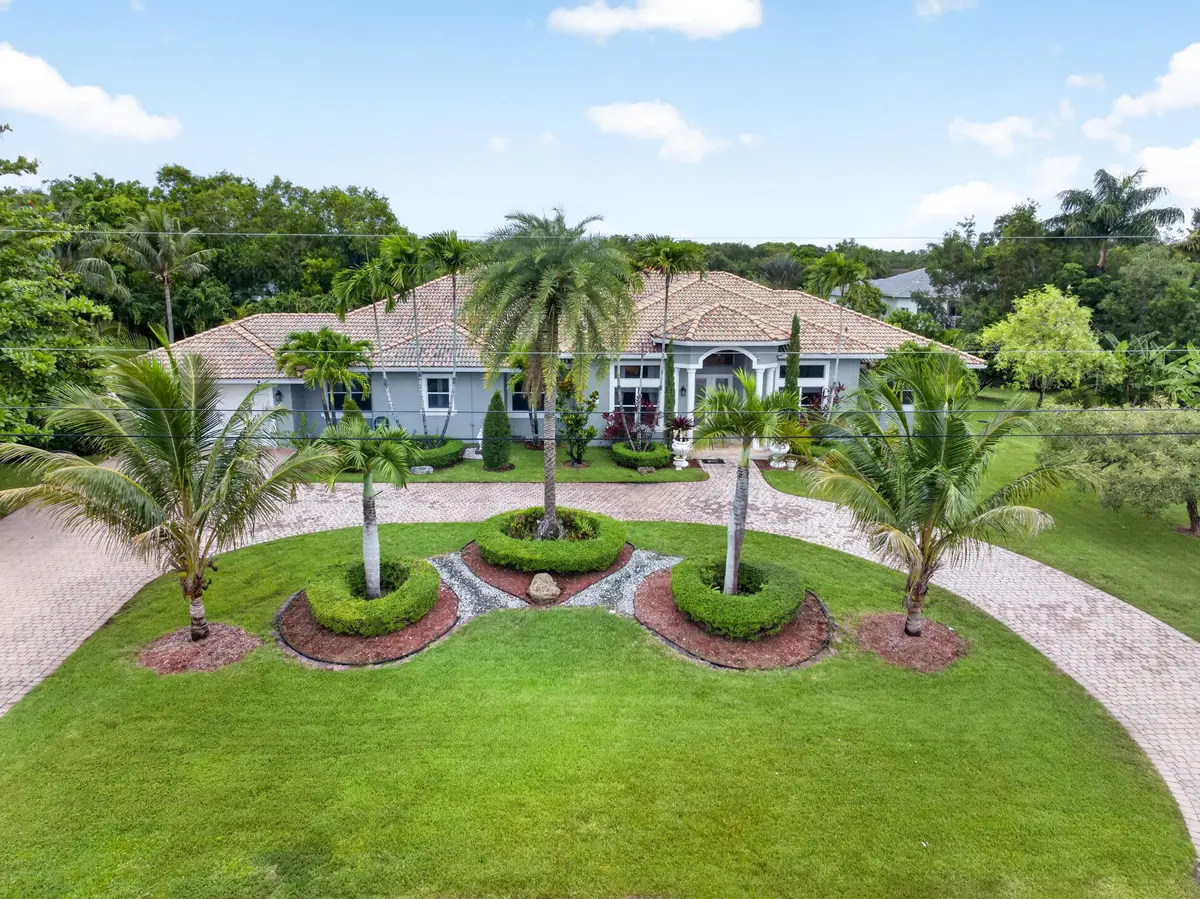Aerial - Front at 16541 SW 62nd Street, Southwest Ranches