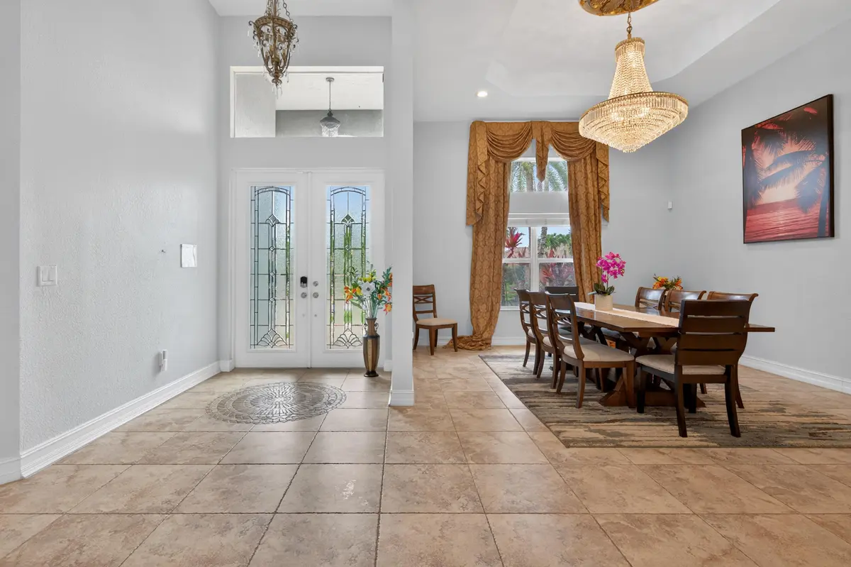 Front door entry - formal dinning at 16541 SW 62nd Street, Southwest Ranches