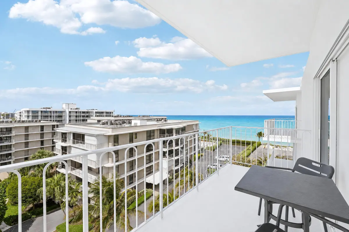 Covered Balcony w/ Sweeping Ocean Views at 3230 S Ocean Boulevard D-607, Palm Beach